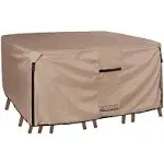 Square Patio Heavy Duty Table Cover - 600D Tough Canvas Waterproof Dining Table