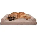 FurHaven Plush & Suede Orthopedic Sofa Pet Bed - Almondine (Jumbo Plus)