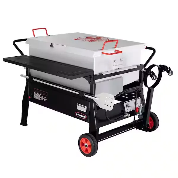 150 Qt. Double Sack Crawfish Boiler Outdoor Stove Propane Gas Grill Cooker in Black