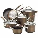 Circulon Symmetry 11-Piece Cookware Set, Chocolate