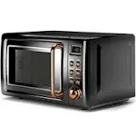 Costway 0.7Cu.ft Retro Countertop Microwave Oven 700W LED Display