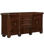 Steve Silver Antoinette Buffet with Hutch, Rich Cherry