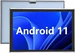 10 inch Tablet, Google Android 11 Tablet, Quad-Core Processor Tableta Computer with 32GB ROM 2GB Ram 8MP Camera WiFi BT 10.1 in HD Display, 6000mAh