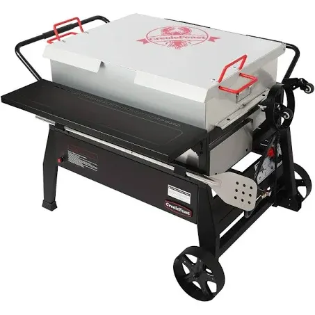 Creole Feast 150 qt Double Sack Crawfish Boiler, Outdoor Stove Propane Gas Cooker, Black Creole Feast