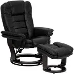 Flash Furniture Black Bonded Leather Recliner, Black - BT-7818-BK-GG