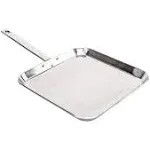 Chef&#039;s Secret T304 Stainless-Stee<wbr/>l 11-Inch Square Griddle, Ideal for Grilling