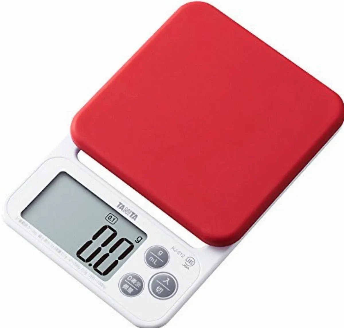 mastercard Off | KJ-212-RD Electronic Kitchen Scale 2kg (0.1g Micro Display) - Red