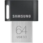 Samsung - Fit Plus 64gb USB 3.1 Flash Drive - Black