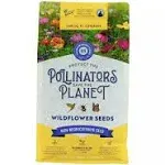 BUZZY Wildflower Pollinator Seed Mix (1lb Bag), 18 Pollinator-Friendly Varieties, Protect The Pollinators & Save The Planet, Coneflower, Sunflower, Calendula, Cosmos, & More, Growth Guaranteed