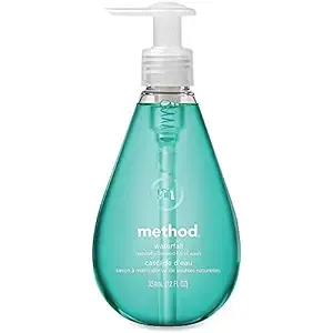 Method Gel Hand Wash, Waterfall, Pump Bottle 12 Fl Oz (Pack of 6)