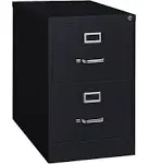 Hirsh 26.5-in Deep Metal 2 Drawer Legal Width Vertical File Cabinet Black - 14419