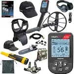 Nokta Detection Technologies Nokta Simplex Ultra WHP Waterproof Detector with 11? Coil & Wireless Headphones, AccuPOINT, and Starter Pack 11000629 H23