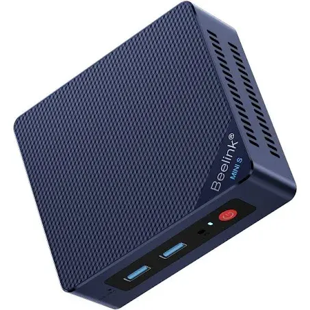 Beelink Mini PC, Mini S12 Pro Intel 12th Gen 4-Core N100(up to 3.4GHz), Mini Computer 16GB DDR4 RAM 500GB SSD, Desktop PC Dual HDMI 4K UHD/Gigabit Ethernet/WiFi6/BT5.2/W-11/HTPC/W-11 Pro