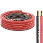 DS18 4-GA Ultra Flex OFC Ground Power Cable 5 ft Black and 20 ft Red Kit