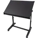 Height Adjustable Drawing and Drafting Table- Black