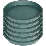 6 Pack 10 Inch Heavy Duty Plastic Plant Pot Saucers Round Flower Planter Trays