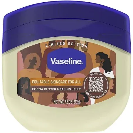 Vaseline Rich Conditioning Petroleum Jelly, Cocoa Butter 7.5 oz (Pack of 10)