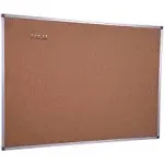 Large Cork Board 48 X 36 Inch with Satin-Finished Aluminum Frame, Notice Bulleti