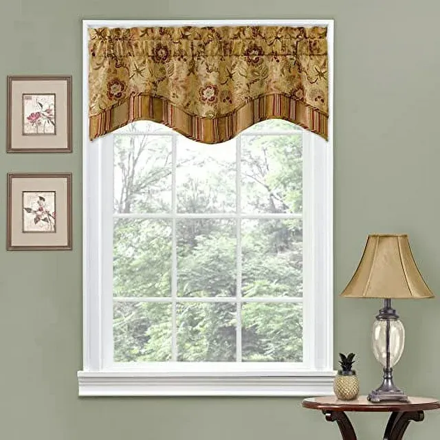 Traditions by Waverly Navarra Floral Window Valance