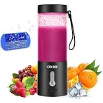 Portable Blender for Shakes and Smoothies, Oberly Personal Travel Blender for Protein with 4000mAh USB Rechargeable Battery, Crush Ice, Frozen Fruit