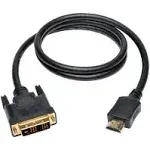 Tripp Lite P566-006 Hdmi To Dvi Cable,Hdmi,Dvi<wbr/>-D M/M,6Ft