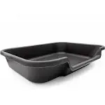 Dog Litter Box, Large Size, Blacksmithe Black, Durable & Pet Safe Puppy Litter Box, Indoor Open Top Entry Dog Litter Pan, Comfortable for Dogs, Great for Dogs up to 20 lbs