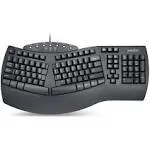 Perixx Periboard-512 Wired Ergonomic Split Ergonomic Keyboard Palm Rest Black