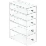 Interdesign - Drawer Cabinet - 5 Drawers - Clear