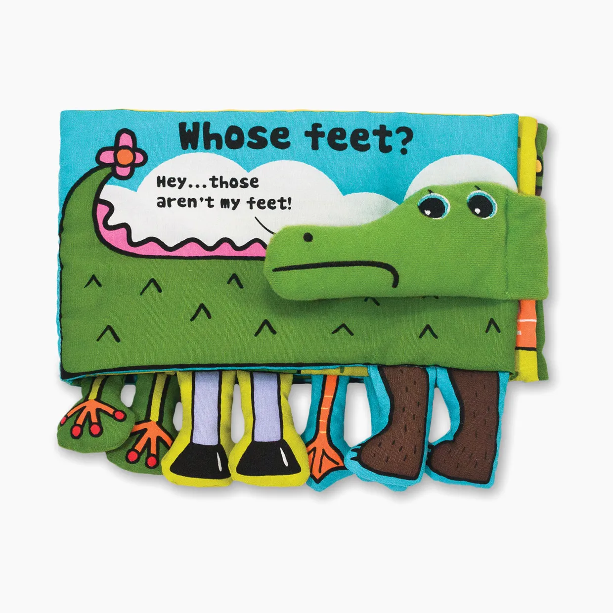 Melissa & Doug Soft Activity Baby Book - Whose Feet?