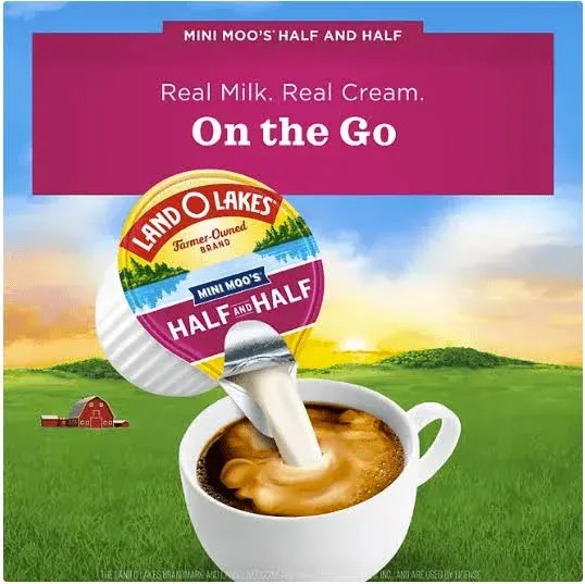 Land O Lakes Mini Moo's Half & Half Coffee Creamer - 192 pack, 0.3 oz cup