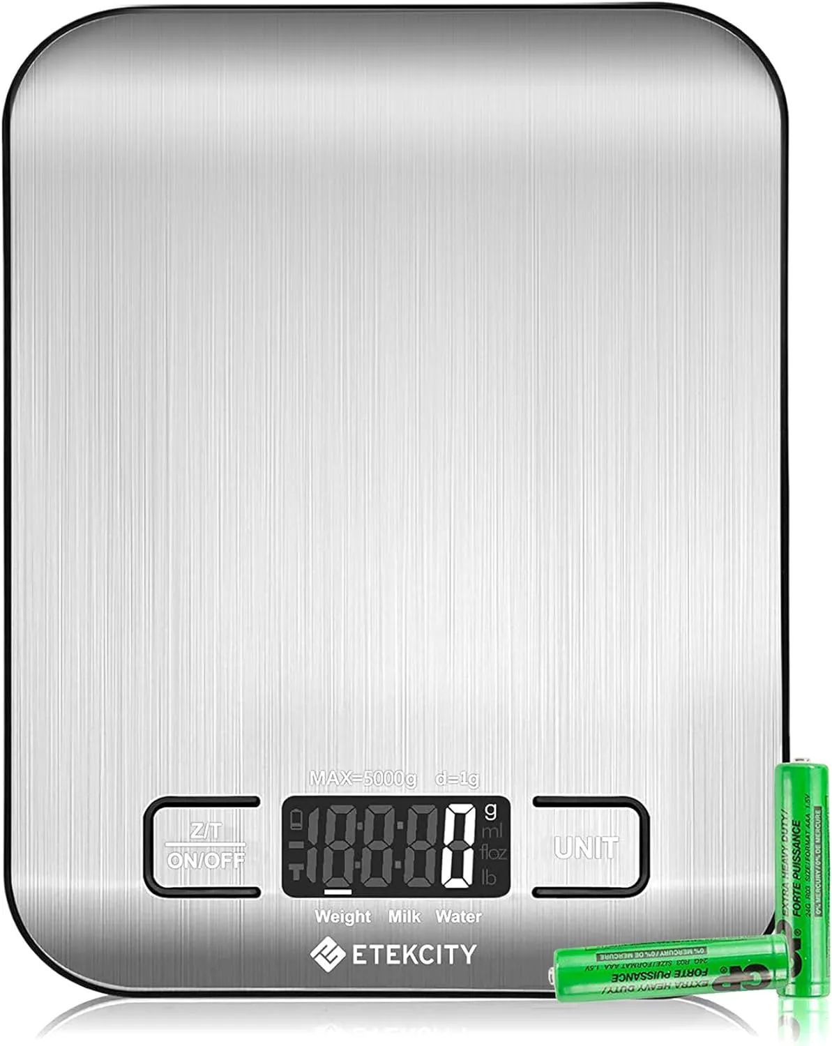 Food Scale, Digital Kitchen Scale 304 Stainless Steel Weight in Grams and Ounces