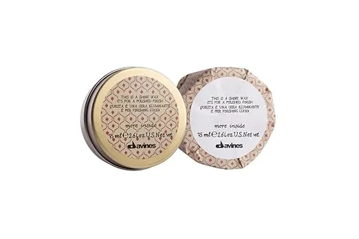 Davines This is a Shine Wax, Light Hold And Creamy Formula For Creating Glossy And Sleek, structured Styles, 2.64 Oz.