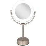 Zadro Lexington Lighted Makeup Mirror with 10X/1X Magnification White