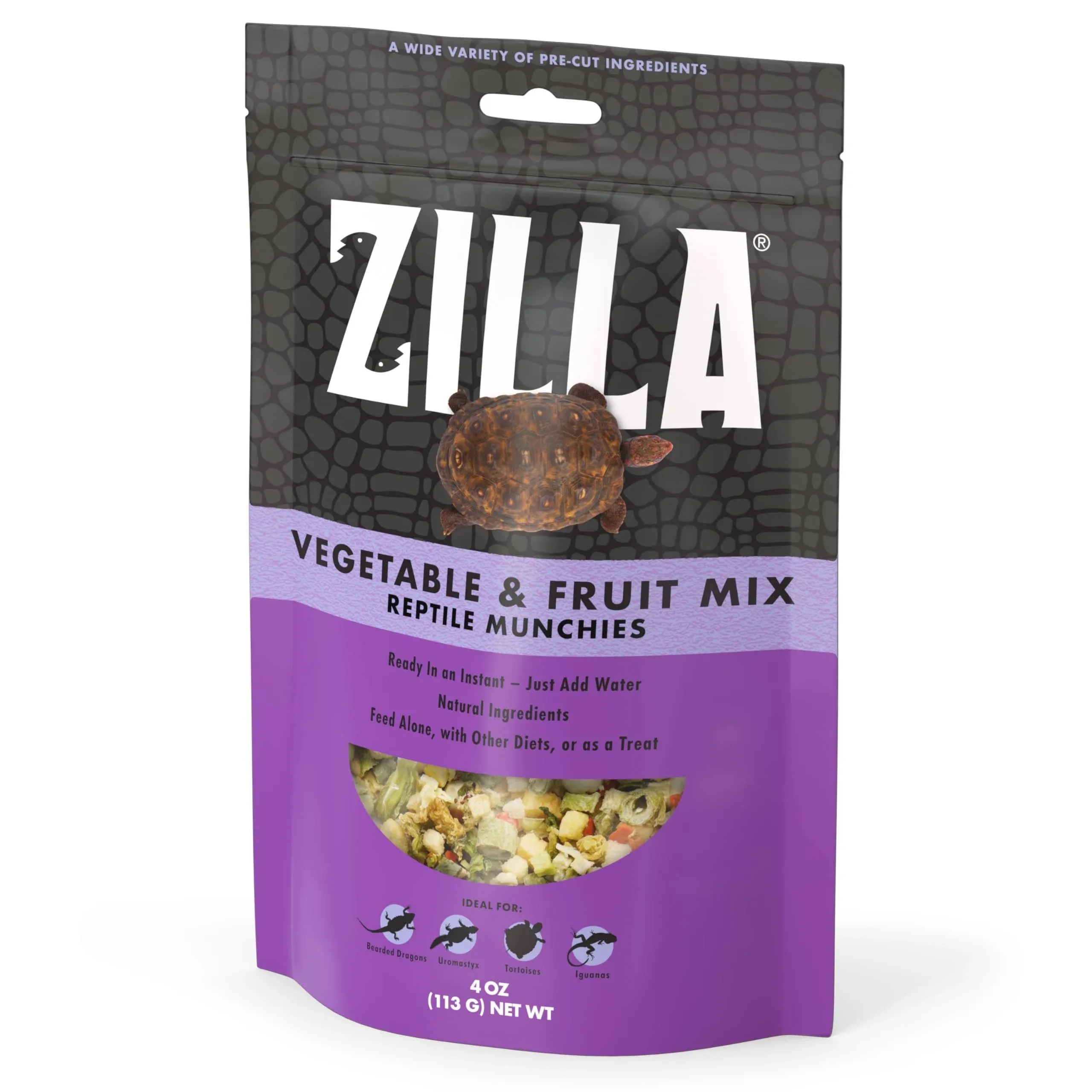 Zilla Reptile Munchies Vegetable & Fruit Mix - 4 oz