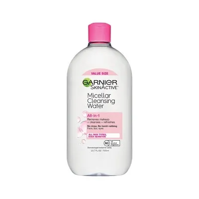 Garnier SkinActive Micellar Cleansing Water All-in-1 Makeup Remover & Cleanser - Unscented - 23.7 fl oz