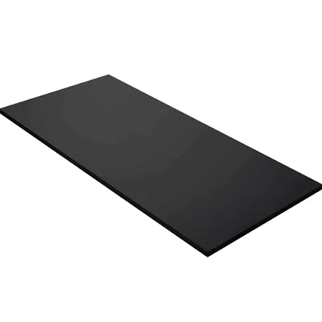 Kaboon 60x24 inches Tabletop, Solid One-Piece Desktop for Sit Stand Desk, Double Desks, L Desk DIY,Wood Countertop Home or Commercial Use,1 inch Thick, Black, 23.62" D x 59.1" W