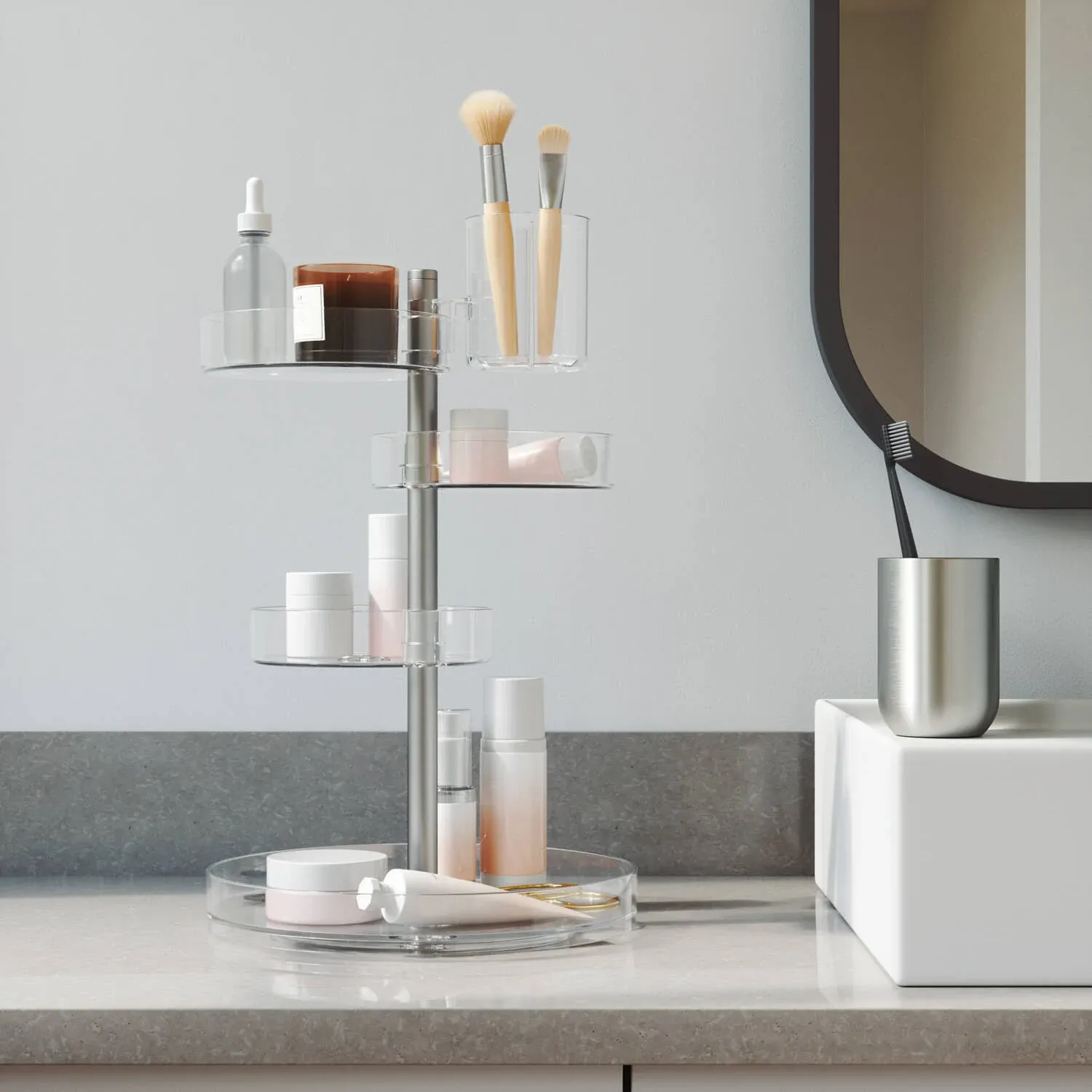 Umbra Pirouette Rotating Cosmetic Organizer