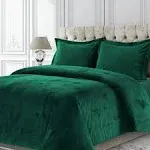 Tribeca Venice Velvet Oversized Solid Duvet Set