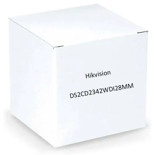 HIKVISION 4 Megapixel EXIR PoE Turret IP Outdoor Surveillance Camera, DS-2CD2342WD-I 2.8mm Lens,White