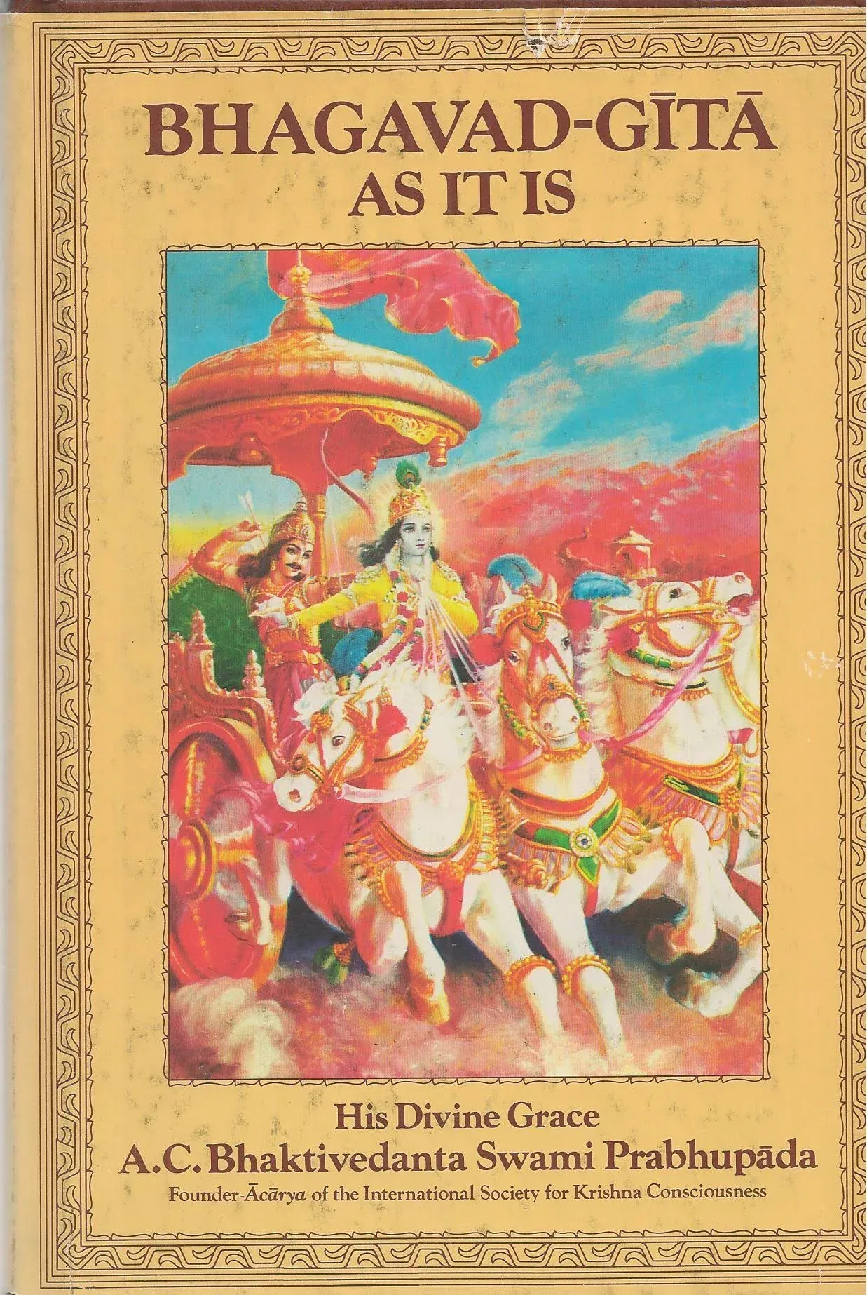 Bhagavad-Gita as It Is by A. C. Bhaktivedanta Swami Prabhupada - 1st Edition.  - 1968 - from CMSRAREBOOKS (SKU: ABE-1685997408513)