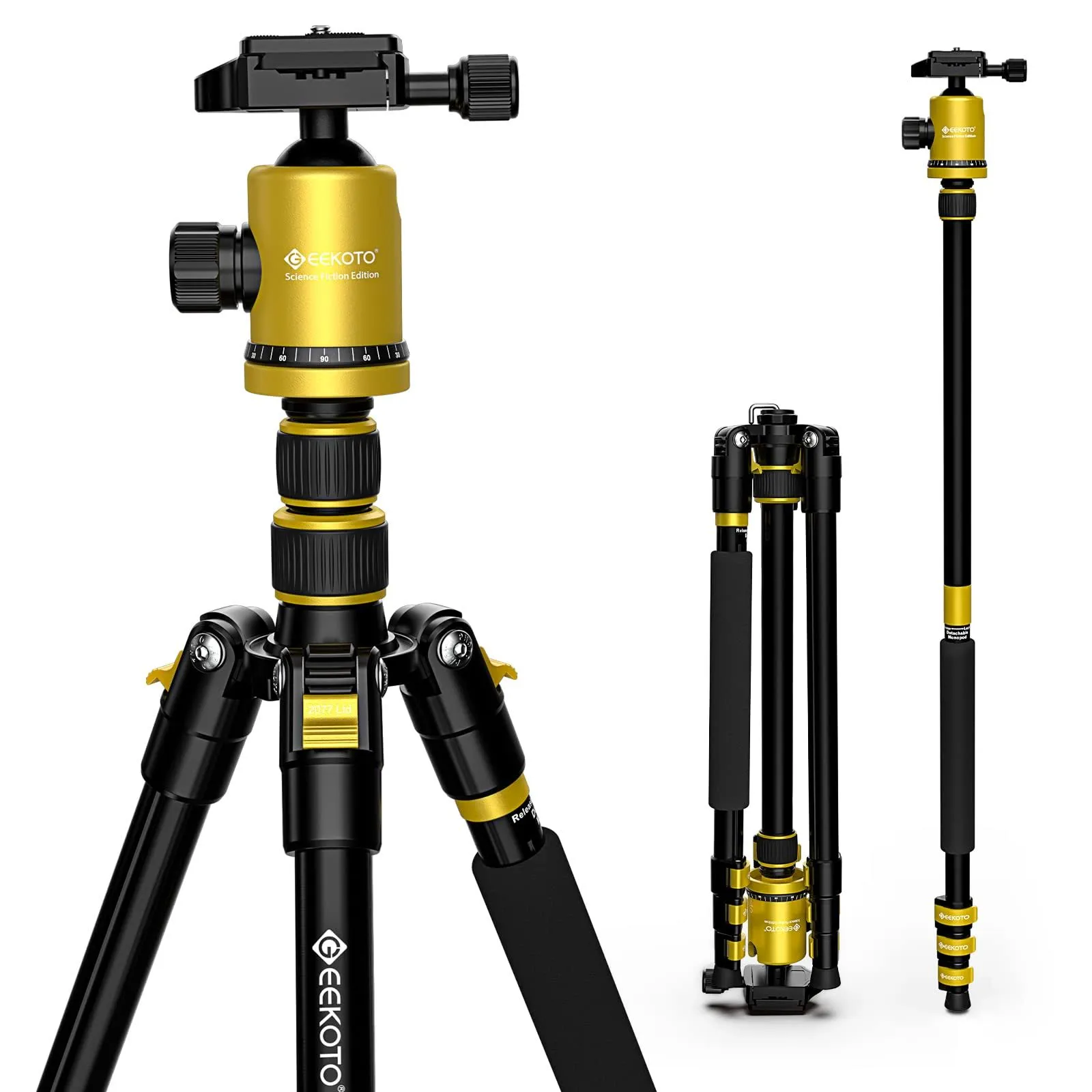 [Limited Edition] Geekoto 77" Tripod-Camera Tripod for Dslr-Compact Aluminum