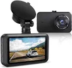 Dash Cam 1080P Full HD 2 Mounting Options Camera Video Recorder LCD Night Vision