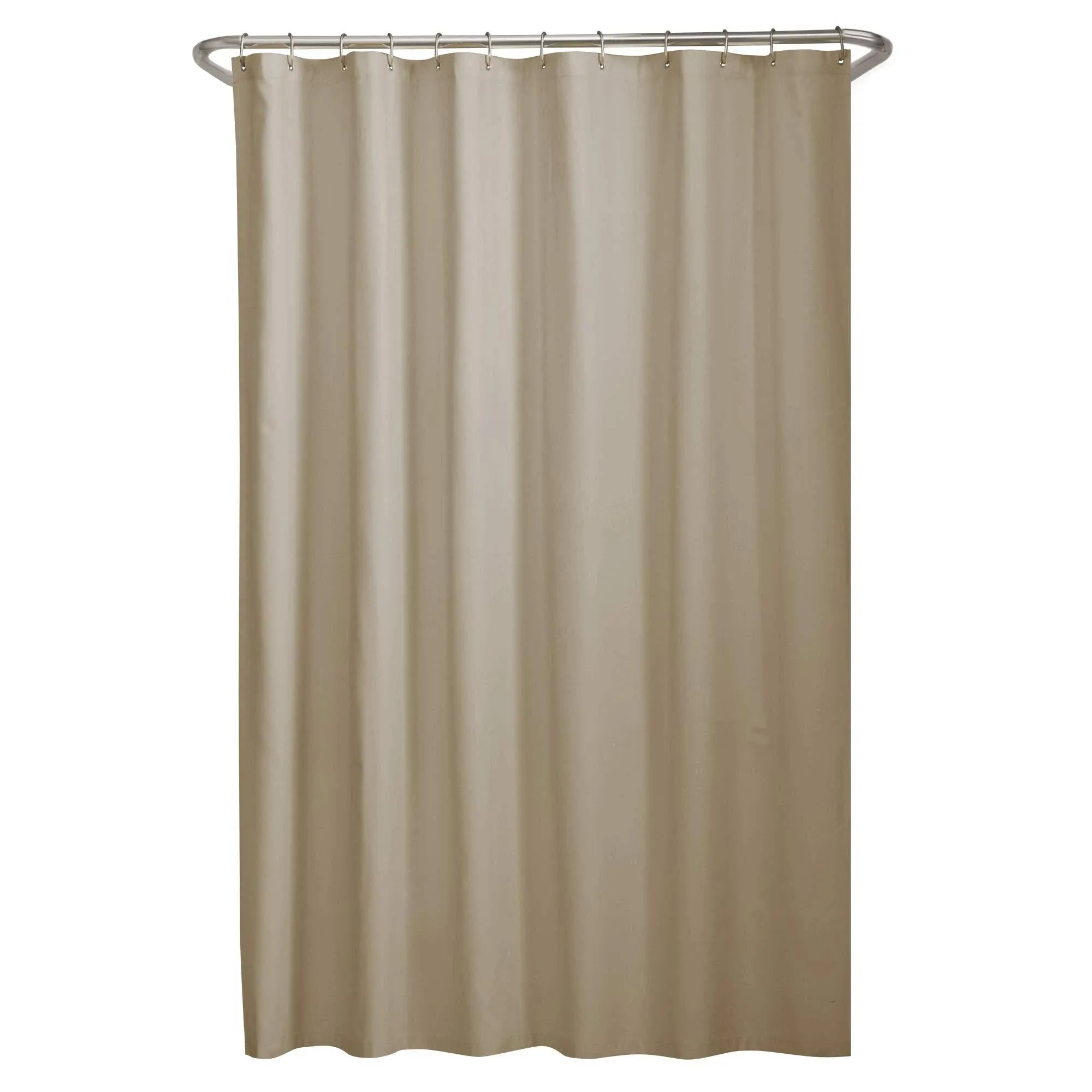 Maytex Microfiber Fabric Shower Curtain Liner Colour: Linen