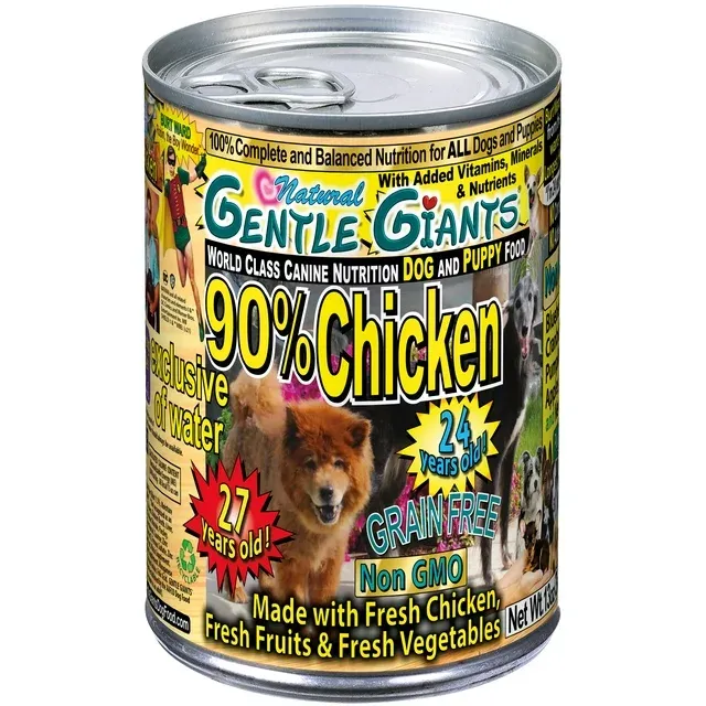 Gentle Giants Grain Free 90% Chicken Wet Dog Food