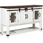 Valebeck Dining Server with Sliding Doors