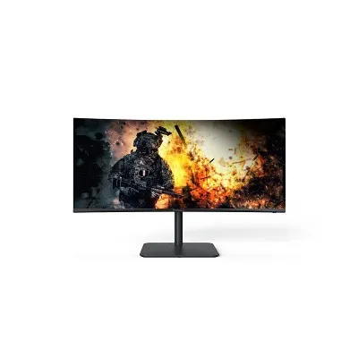 Acer 34HC5CUR - 34" AOpen Monitor WQHD 3440x1440 VA 144Hz 1ms 300Nit HDMI (Renewed)