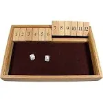 Deluxe Wood Shut The Box Game