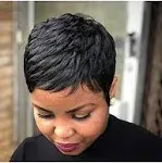 Short Pixie Cuts Hair Wigs African American Short Wig Female Hairstyles (9627zong)