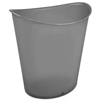 Sterilite 3 Gallon Oval Wastebasket - Gray