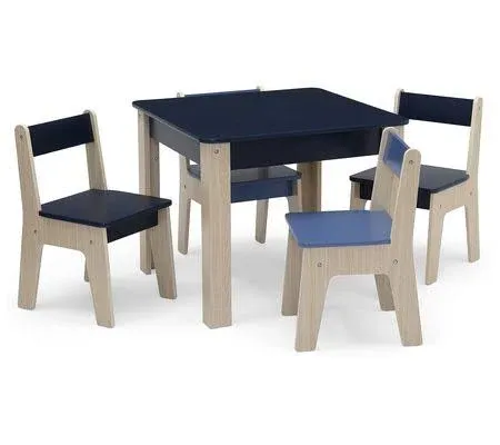 Gapkids by Delta Children Table and 4 Chair Set - Gap Navy